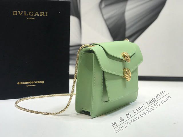Bvlgari女包 寶格麗新品系列鏈條小包 B288741 膠囊系列 雙蛇首搭扣 Bvlgari2020新款女包  fyd1536